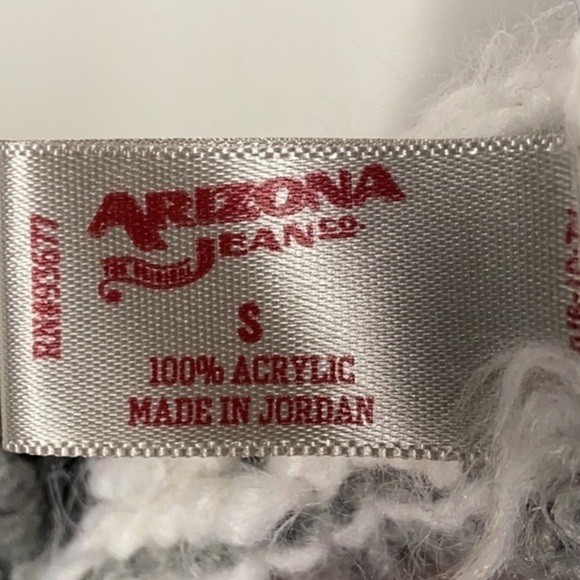 Arizona waffle Sweater, Gray and White, Small - Picture 7 of 8